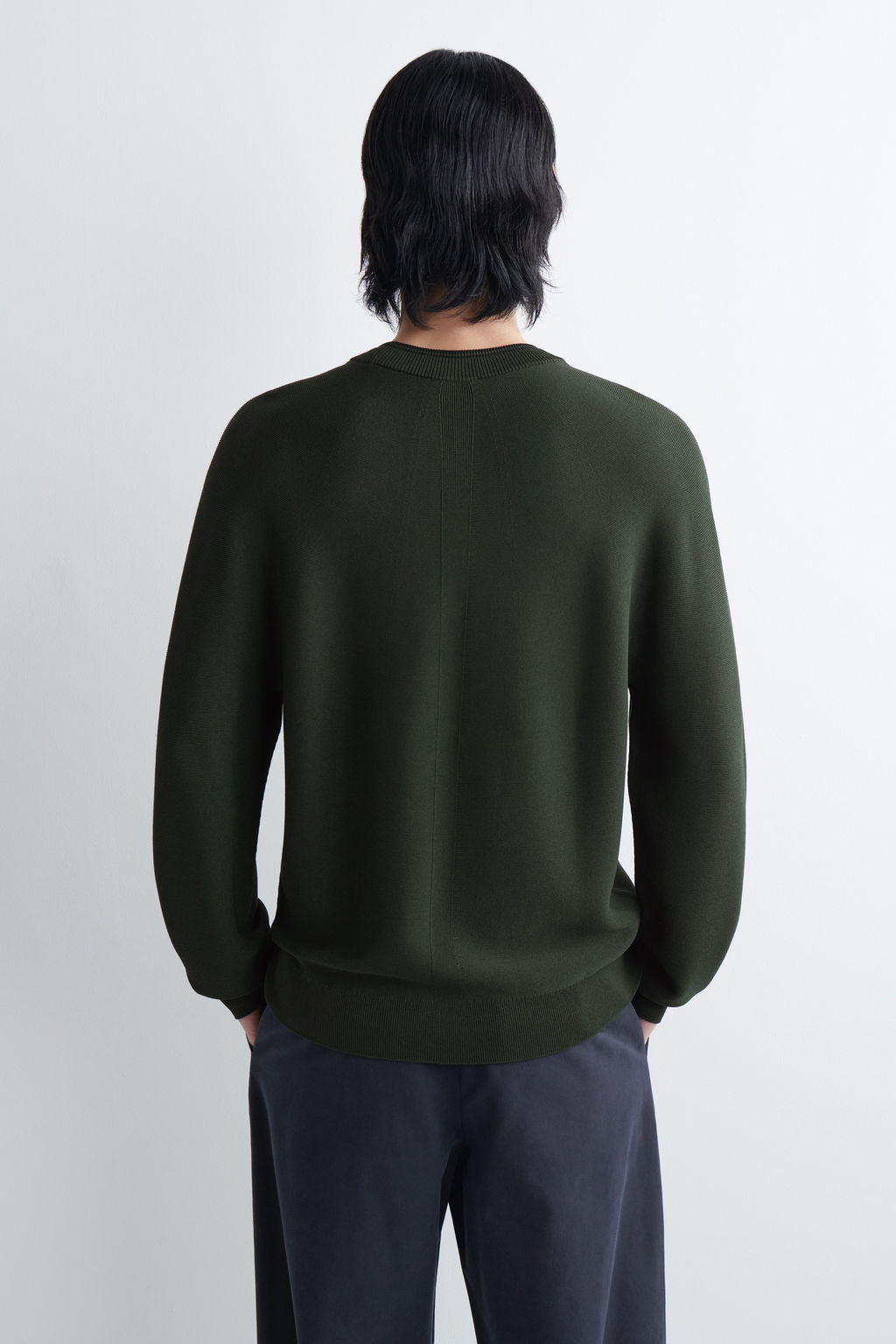 JERSEY DE CUELLO REDONDO CON DETALLE DE CONTRASTE - H&m фото 6