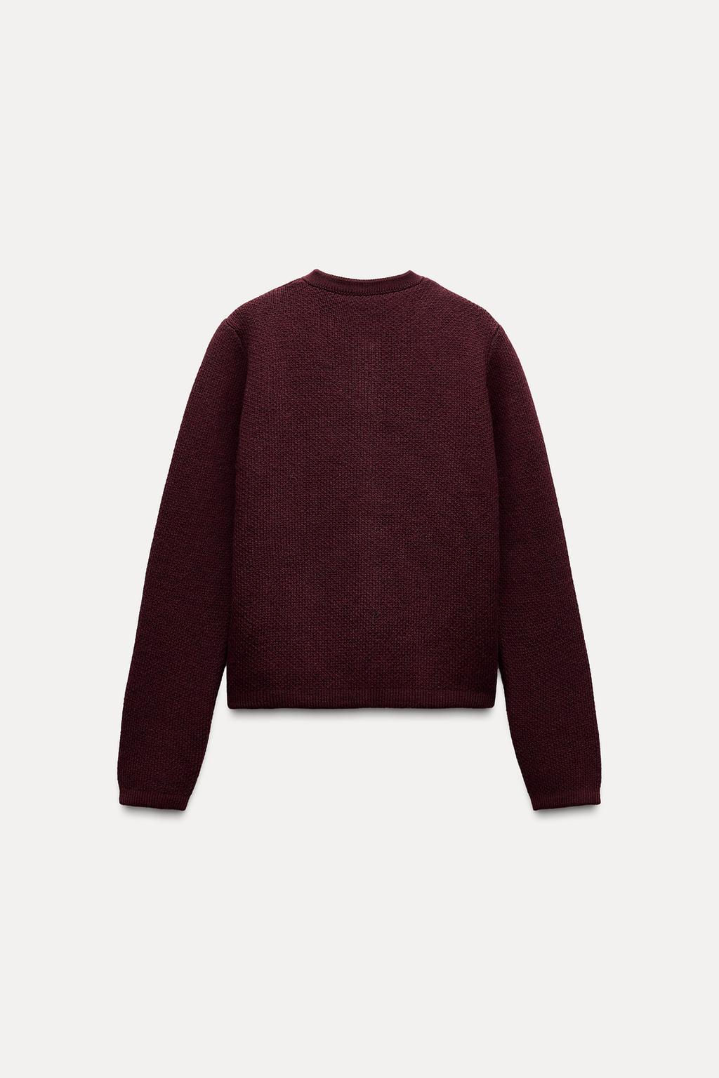 KNIT CARDIGAN WITH GOLDEN BUTTONS - Zara фото 4