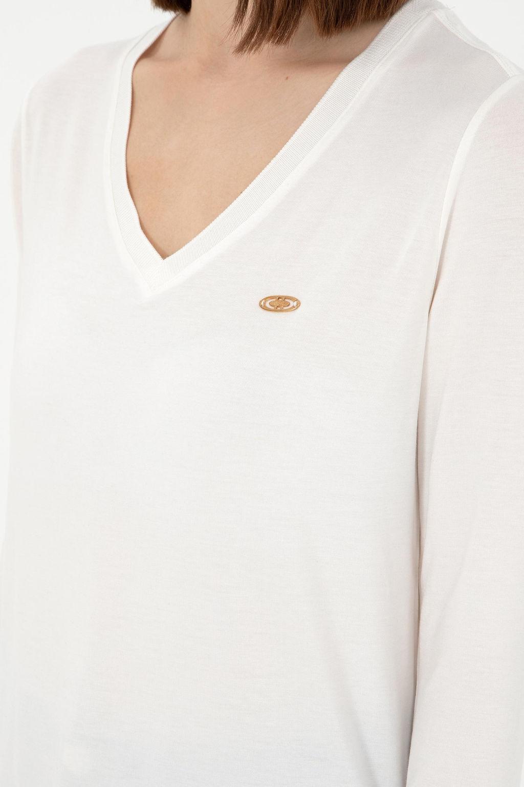 Женский кремовый свитшот Неожиданная скидка в корзине - U.s. polo assn фото 6