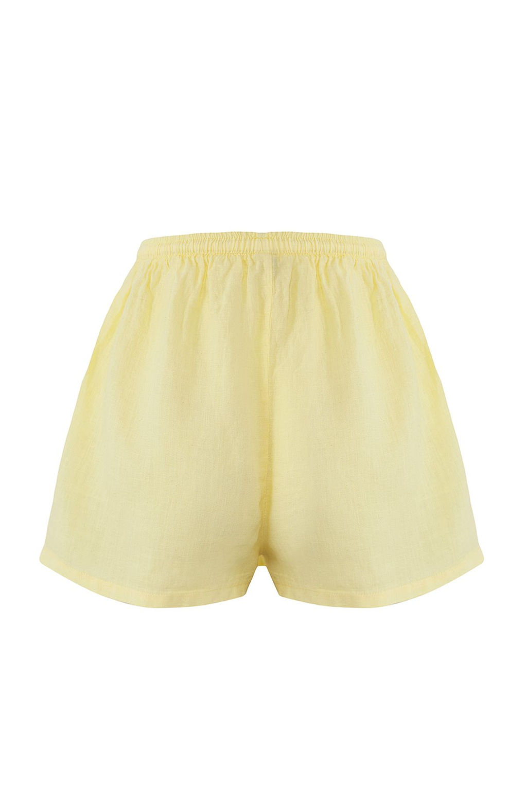 TRENDYOLMILLA Siyah Dokuma %100 Keten Plaj Sort TBESS25SR00013  фото 18