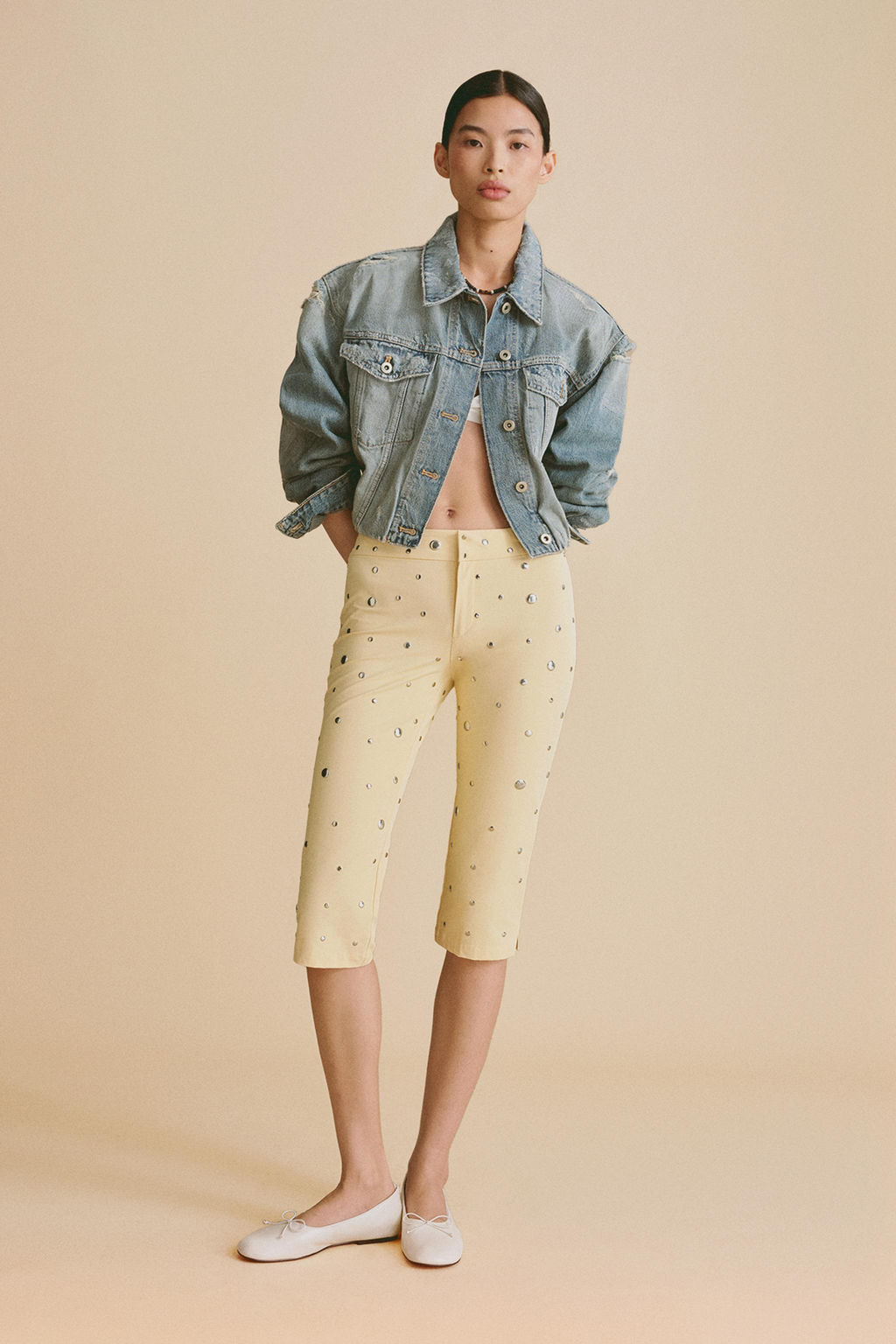 CAZADORA DENIM TRF ROTOS / Azul - Zara фото 12