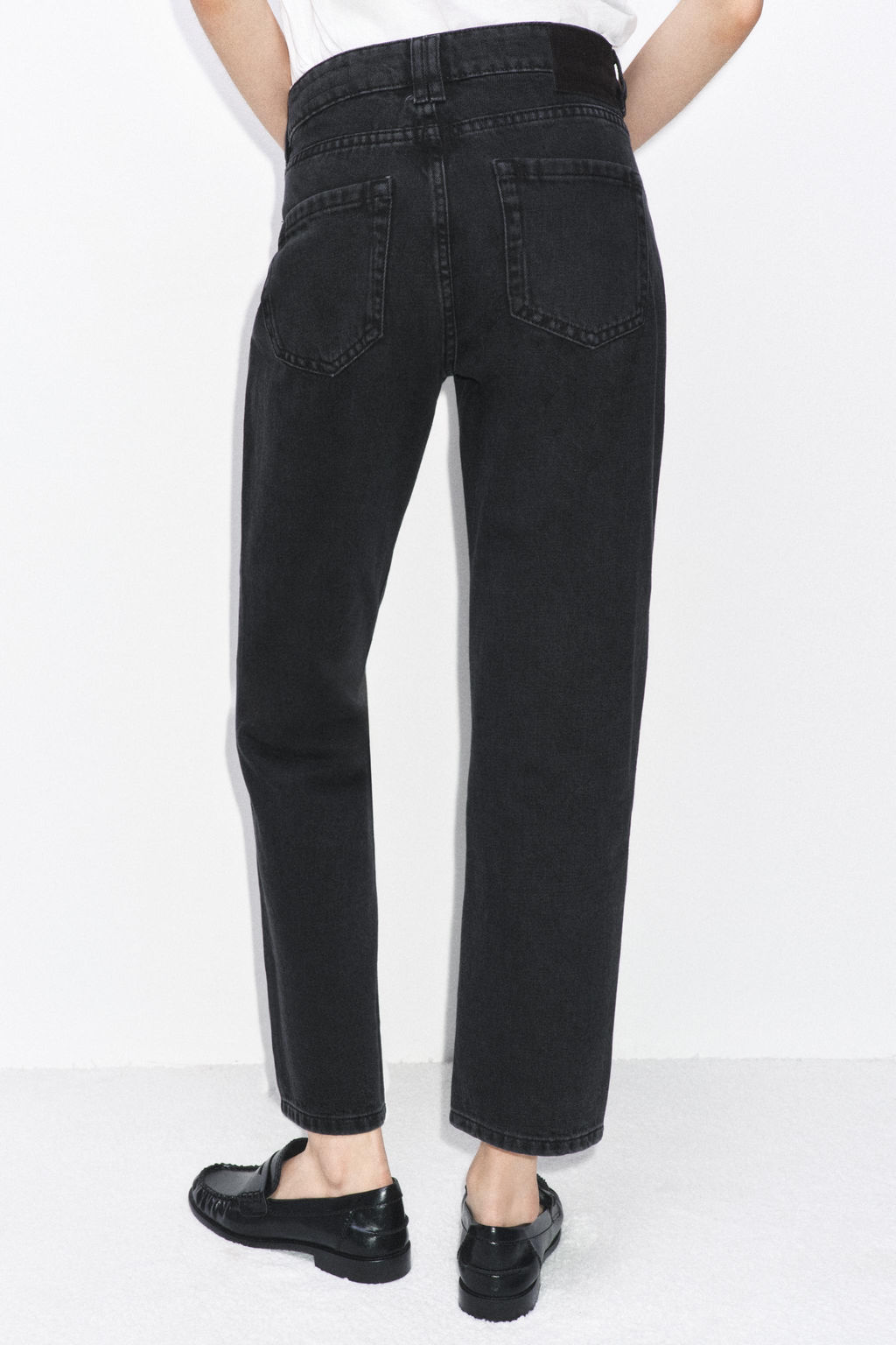 ZW COLLECTION MID-WAIST FULL LENGTH JEANS - Zara фото 20