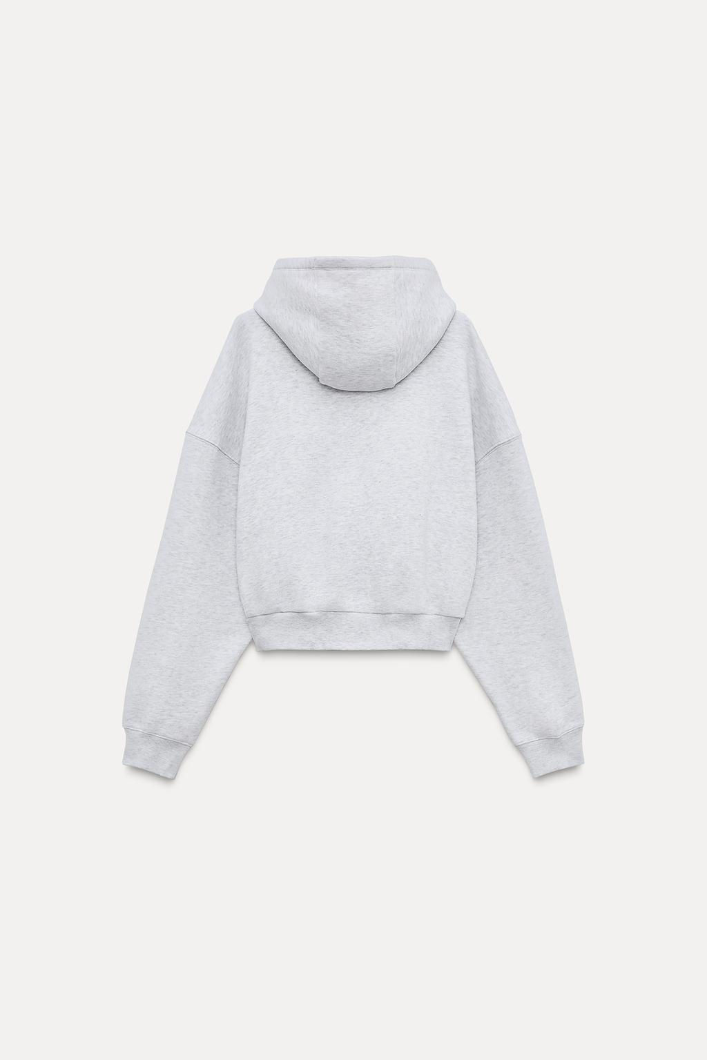 HARVARD UNIVERSITY CROPPED FLEECE SWEATSHIRT - Zara фото 3