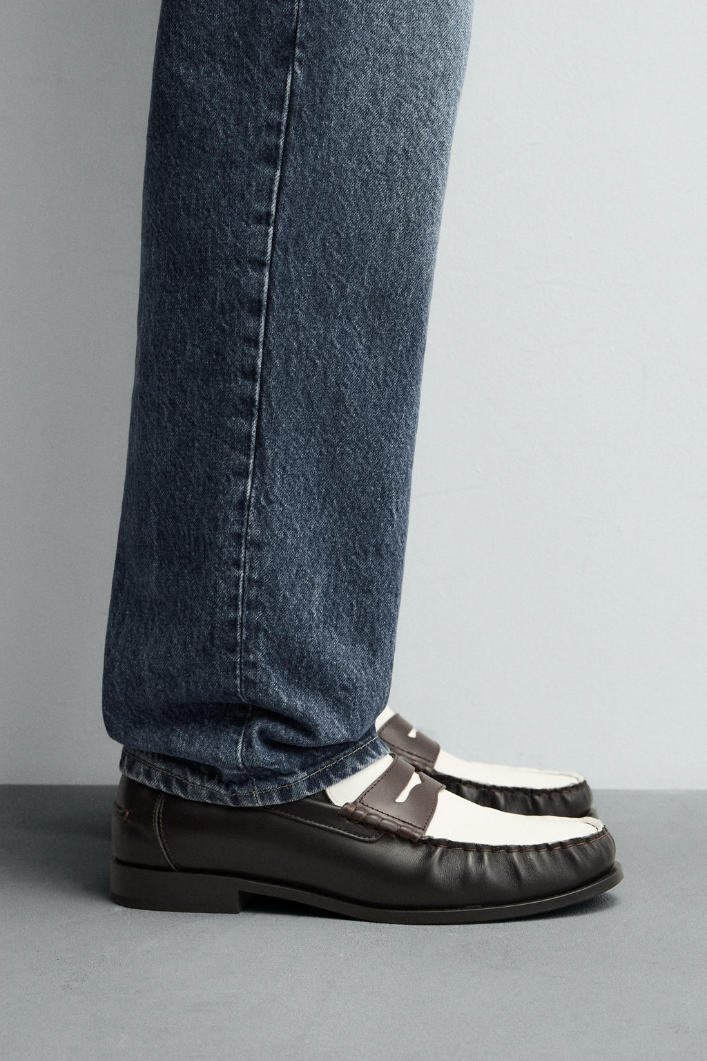 LEATHER PENNY LOAFERS - Zara фото 5
