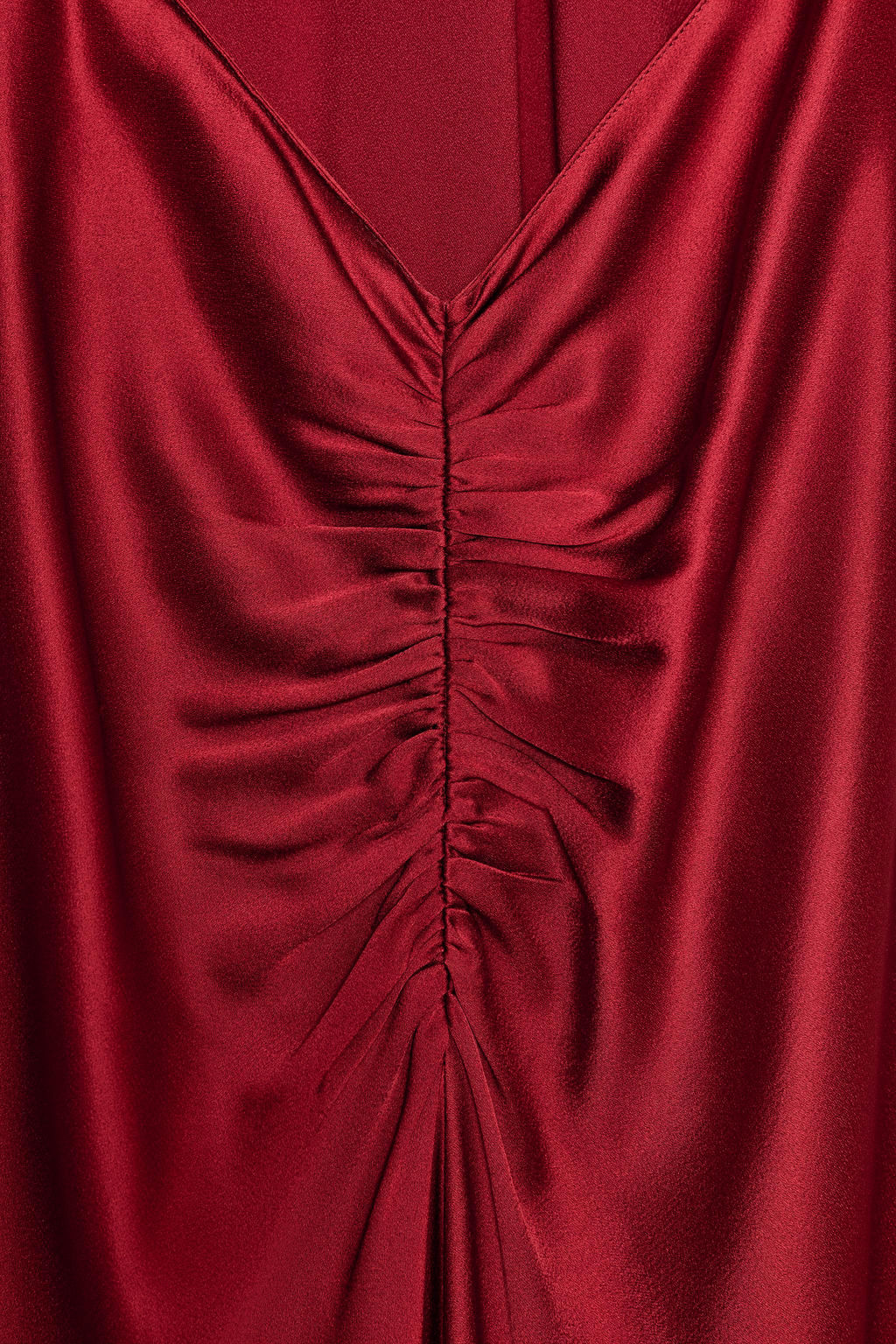 VESTIDO HALTER SATINADO ZW COLLECTION / Rojo - Zara фото 10