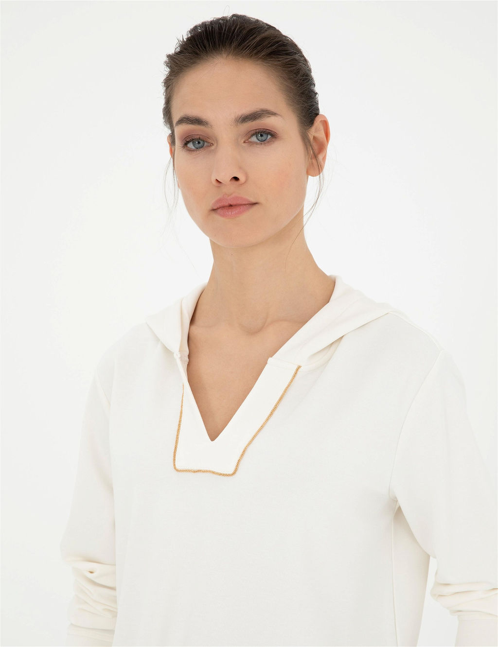 Ekru Regular Fit Sweatshirt - Pierre cardin фото 2