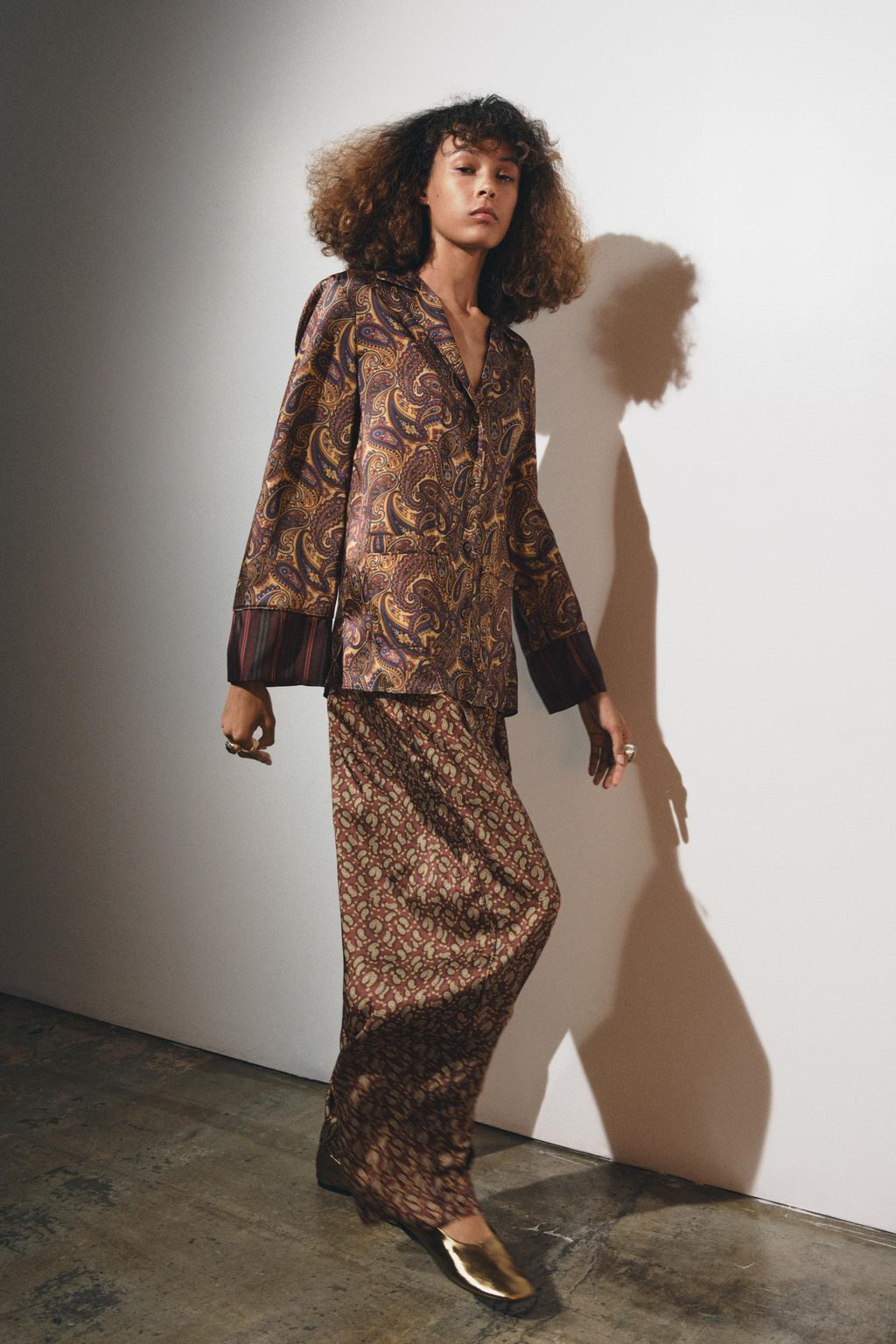 ZW COLLECTION PAISLEY PYJAMA SHIRT