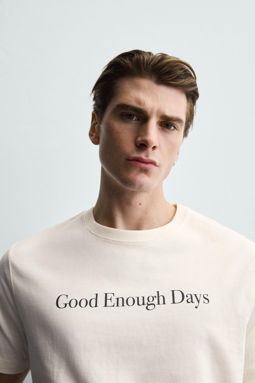 CAMISETA TEXTO ESTAMPADO / Crudo - Zara фото 6