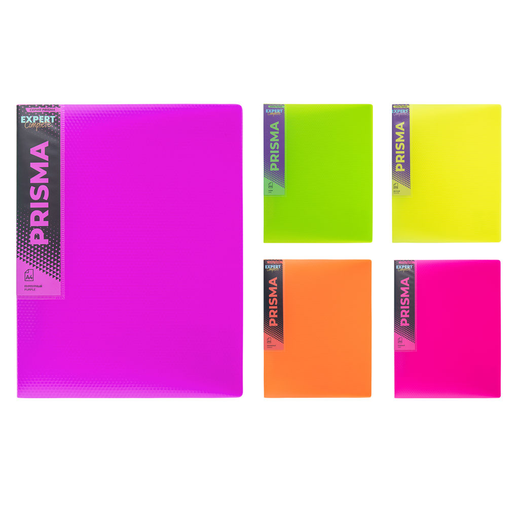 Expert Complete PRISMA NEON Папка с вкладышами 20 л. A4 600 мкм 20 мм эффект 3D 6 шт. желтый EC211500009