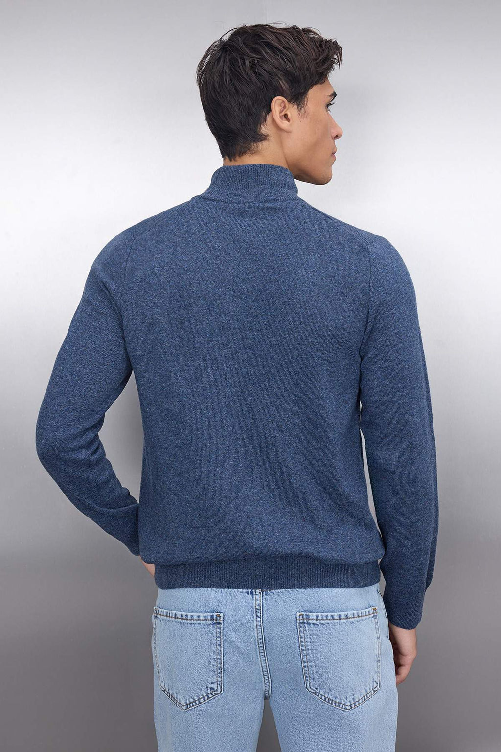 TRENDYOL MAN Bej Slim Fit Yunlu Yar?m Bal?kc? Yaka Basic Triko Kazak TMNAW21KZ1595 - Trendyolmilla фото 41