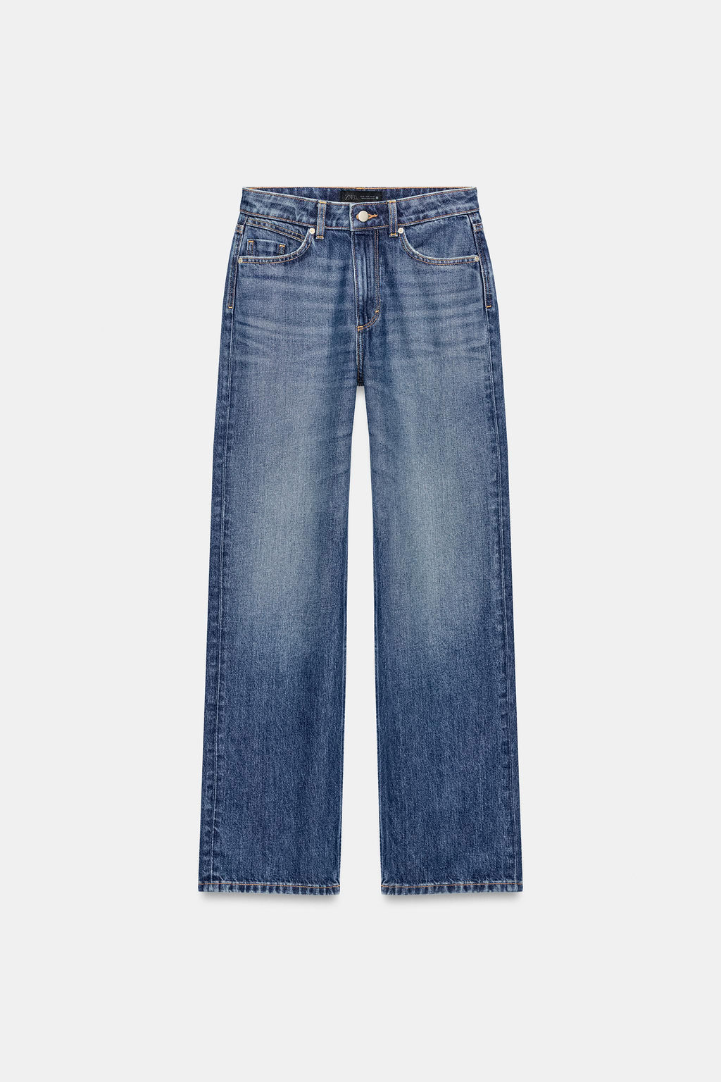 JEANS Z1975 REGULAR TIRO ALTO LONG LENGTH / Azul - Zara фото 10