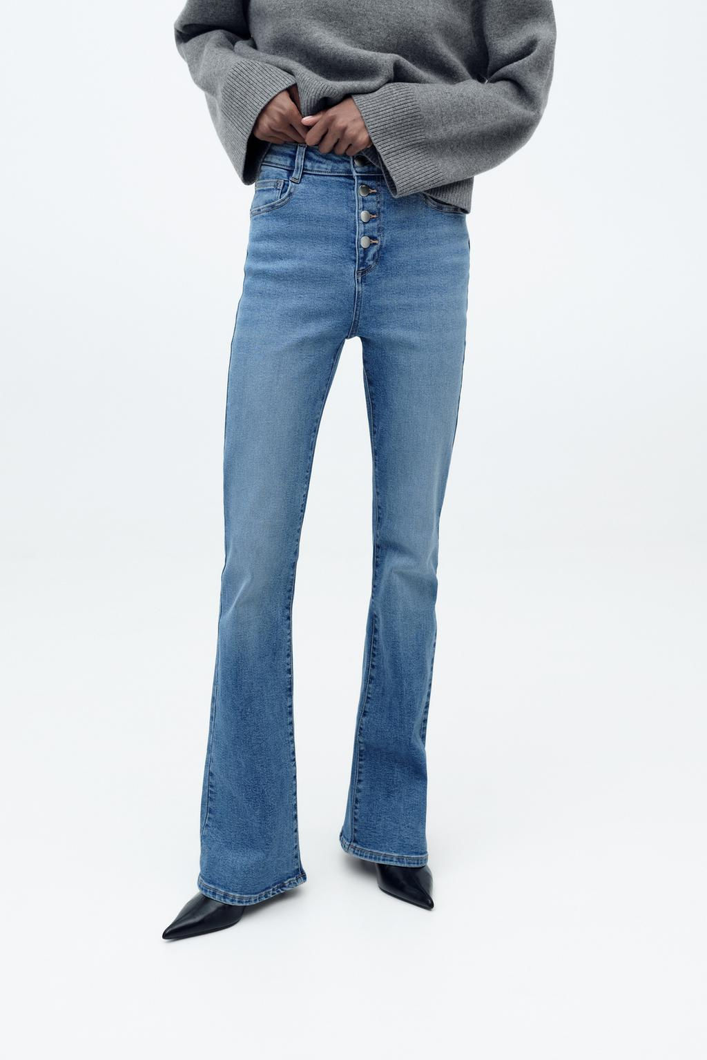 Z1975 FLARED HIGH-WAIST JEANS - Zara фото 4