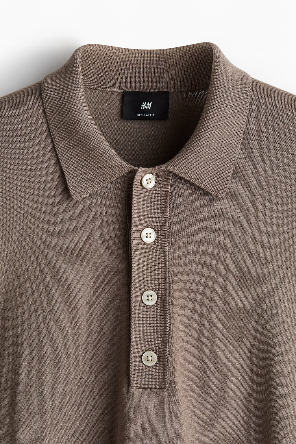 Polo en punto fino Regular Fit - H&m фото 8