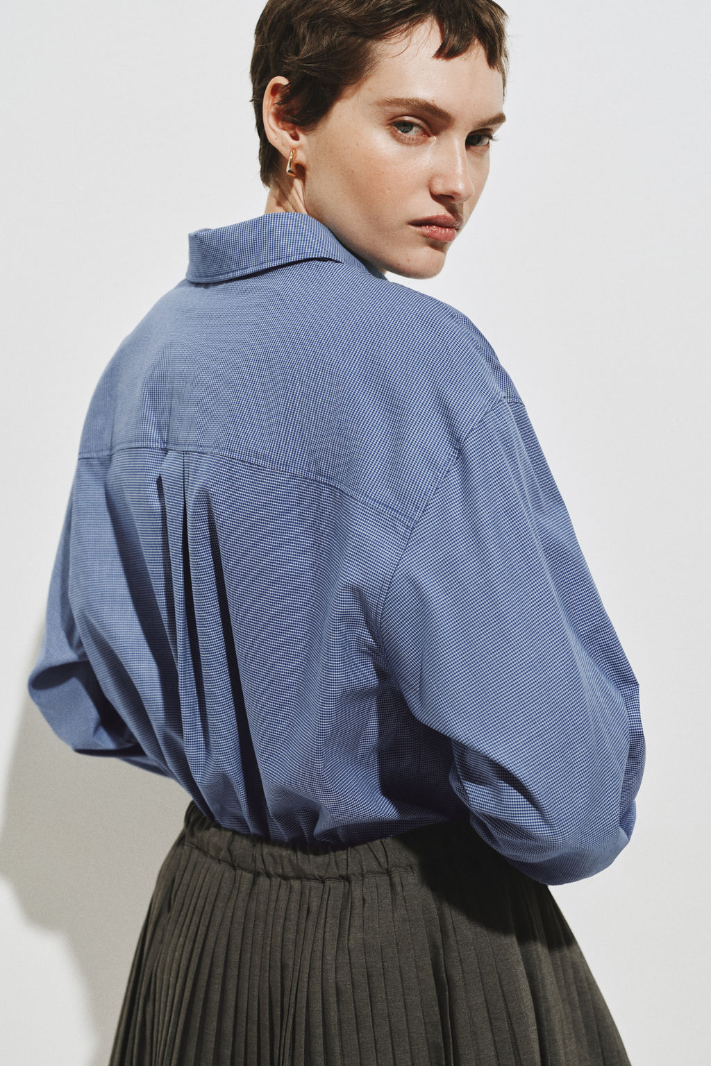 Camisa oversize en popelina de algod?n - H&m фото 7