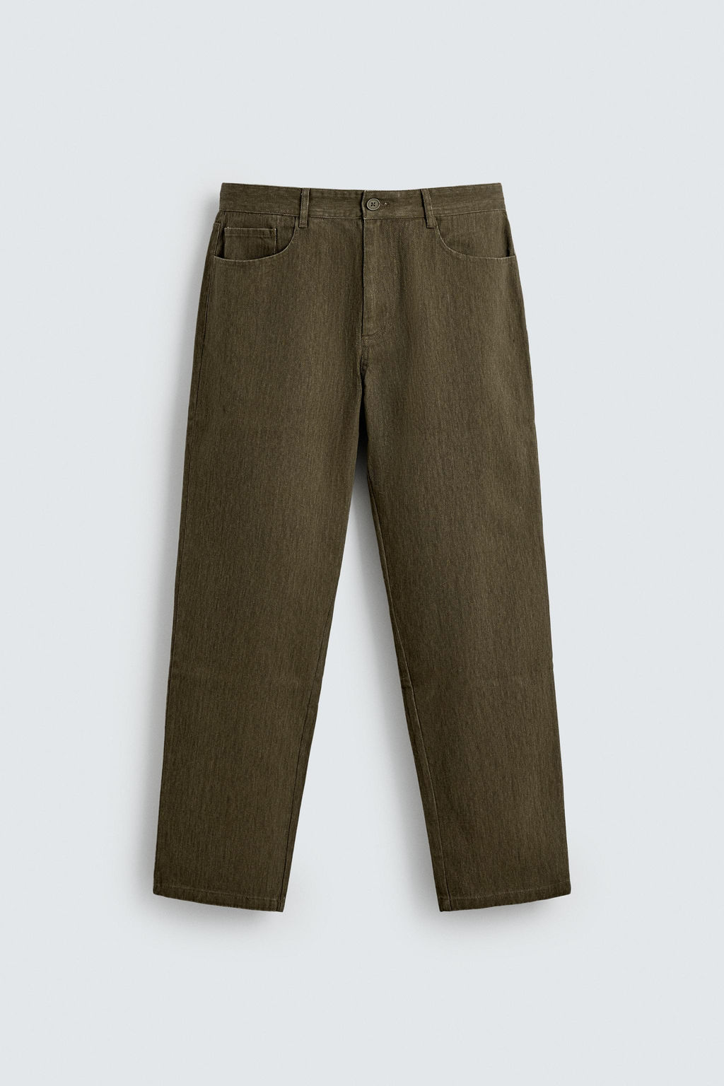 TEXTURED COTTON TROUSERS - Zara фото 6