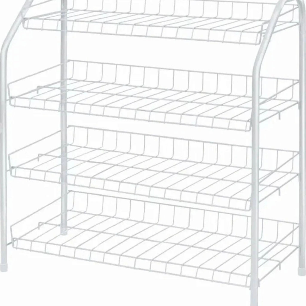 Этажерка для обуви 3 полки 460*280*525 матовый белый ЭТ4/МБ
