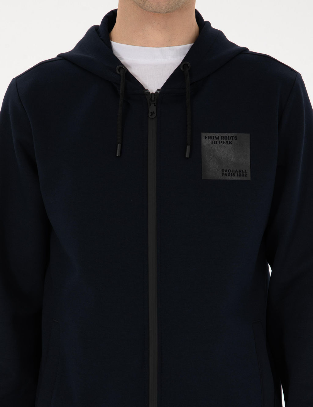 Lacivert Regular Fit Pamuk Kar___ml_ Tam Fermuarl_ Sweatshirt - Cacharel фото 6