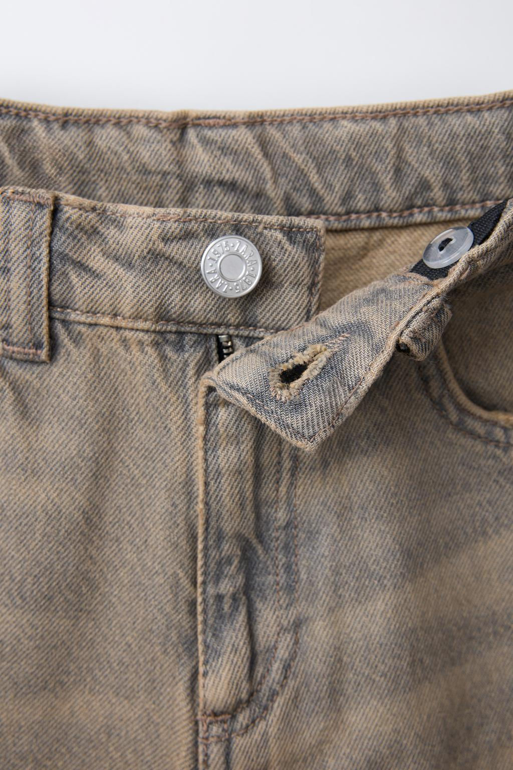 FADED WIDE-LEG JEANS - Zara фото 4