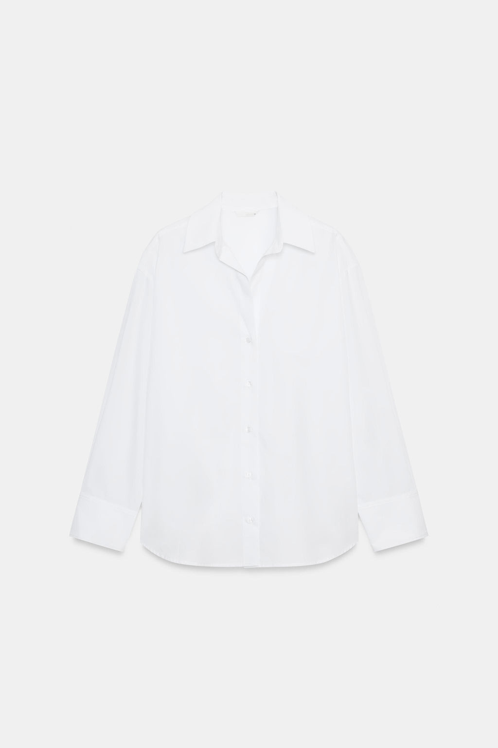 CAMISA B?SICA POPEL?N / Blanco - Zara фото 7
