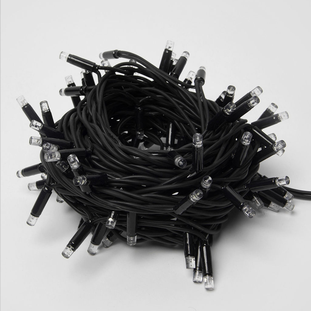 ULD-S1000-120/DBA MULTI IP67 Гирлянда светодиодная с контроллером, 10м. 120 светодиодов. Разноцветный свет. Провод черный. ТМ Uniel