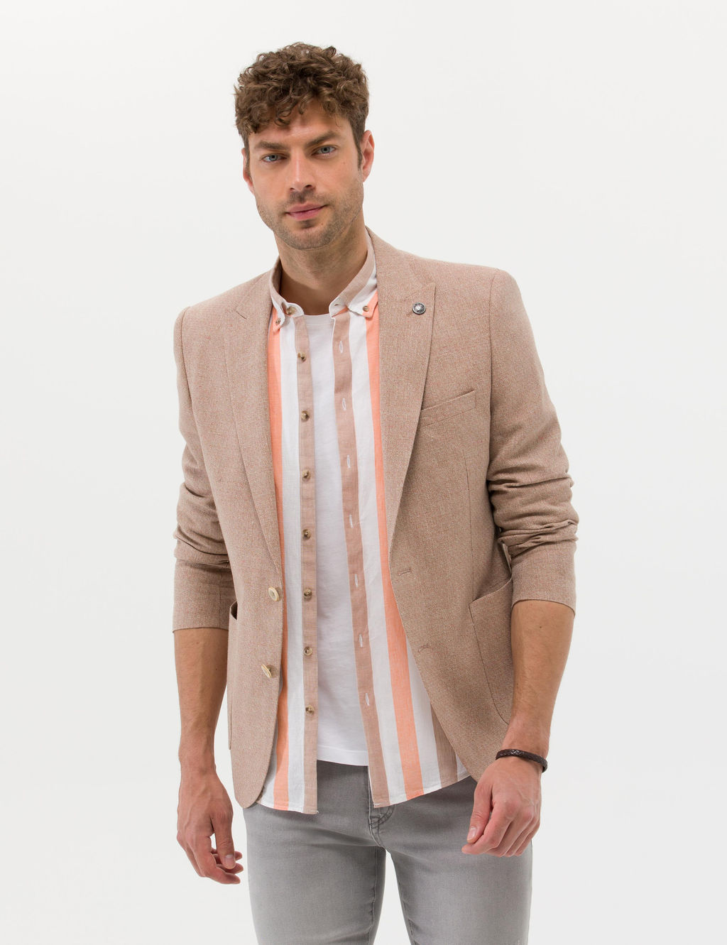 Turuncu Ekstra Slim Fit Spor Ceket