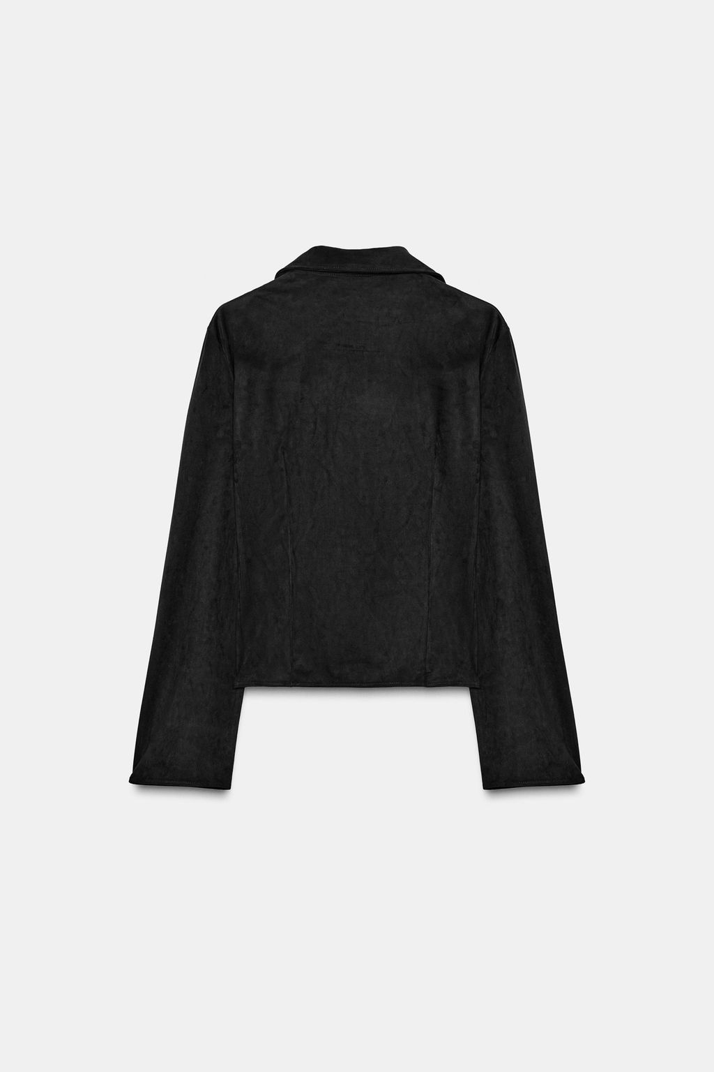 FAUX SUEDE SHIRT WITH TIES - Zara фото 10