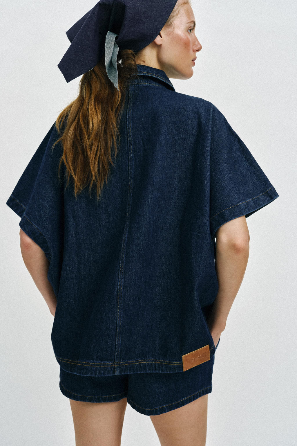 SOBRECAMISA Z1975 DENIM OVERSIZE / Azul - Zara фото 4