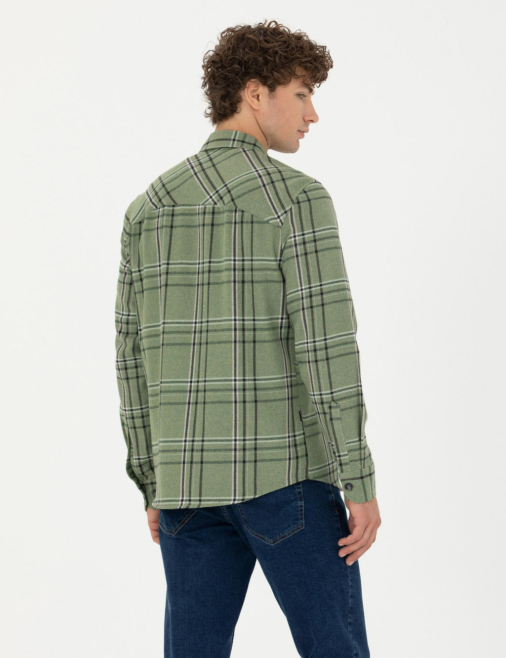 Haki Oversize Uzun Kollu G_mlek - Pierre cardin фото 5