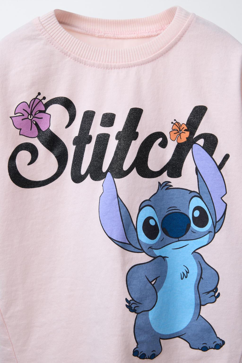 LILO & STITCH  DISNEY GLITTER T-SHIRT - Zara фото 3
