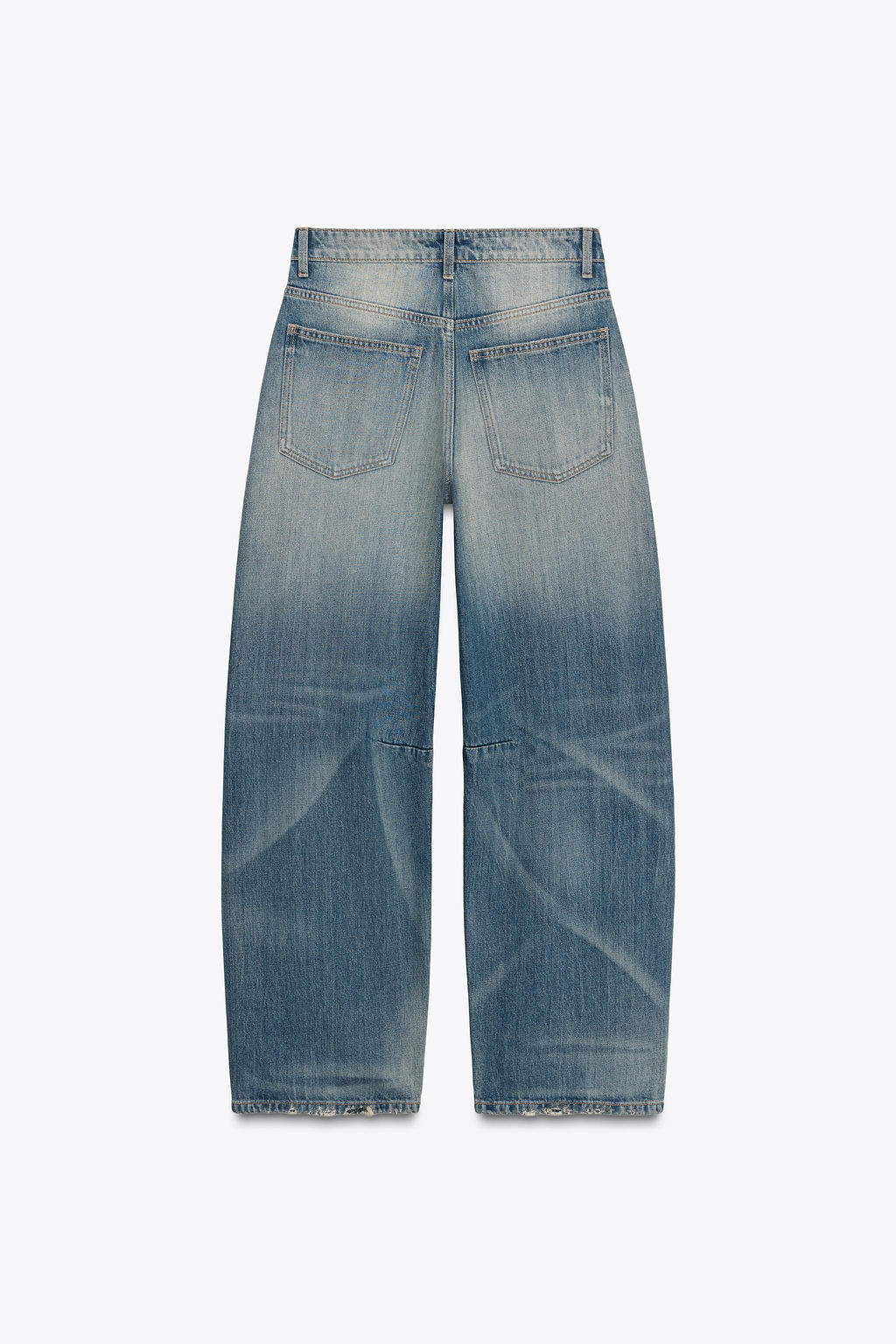 TRF MID-WAIST BAGGY BALLOON JEANS - Zara фото 9