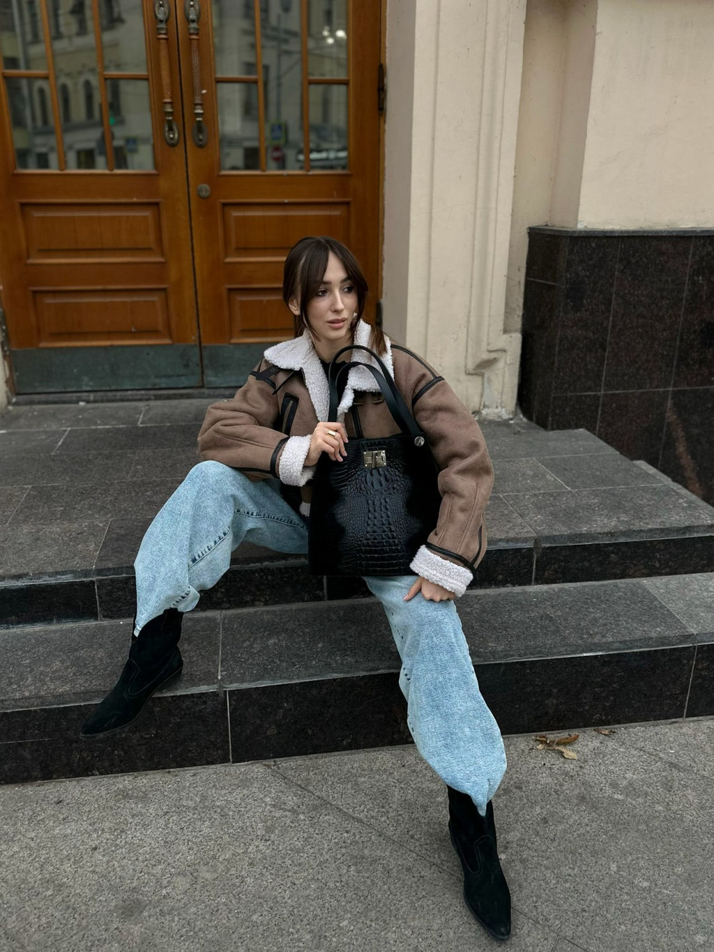 Сумка женская из телячьей кожи