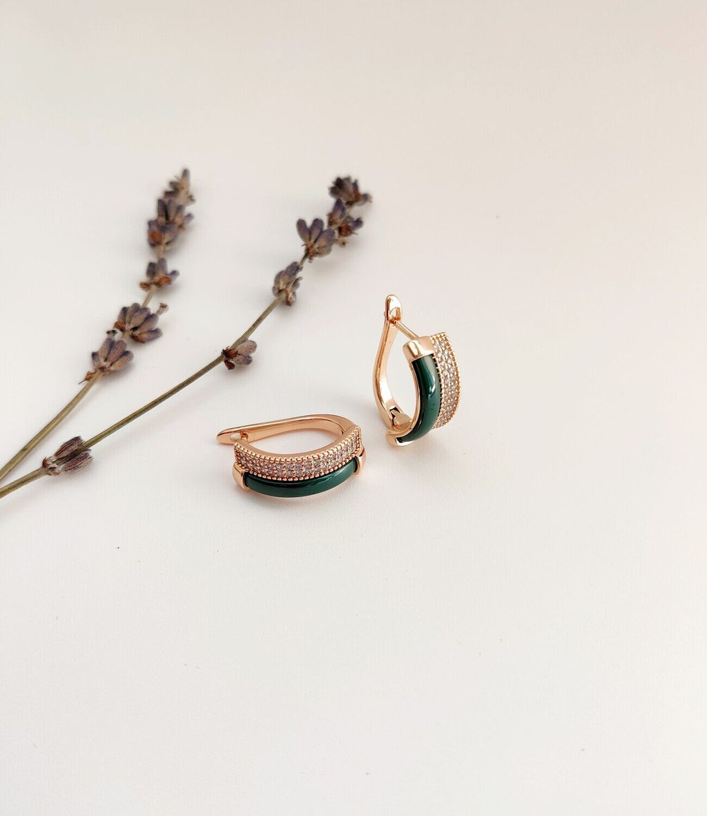 Серьги с керамикой