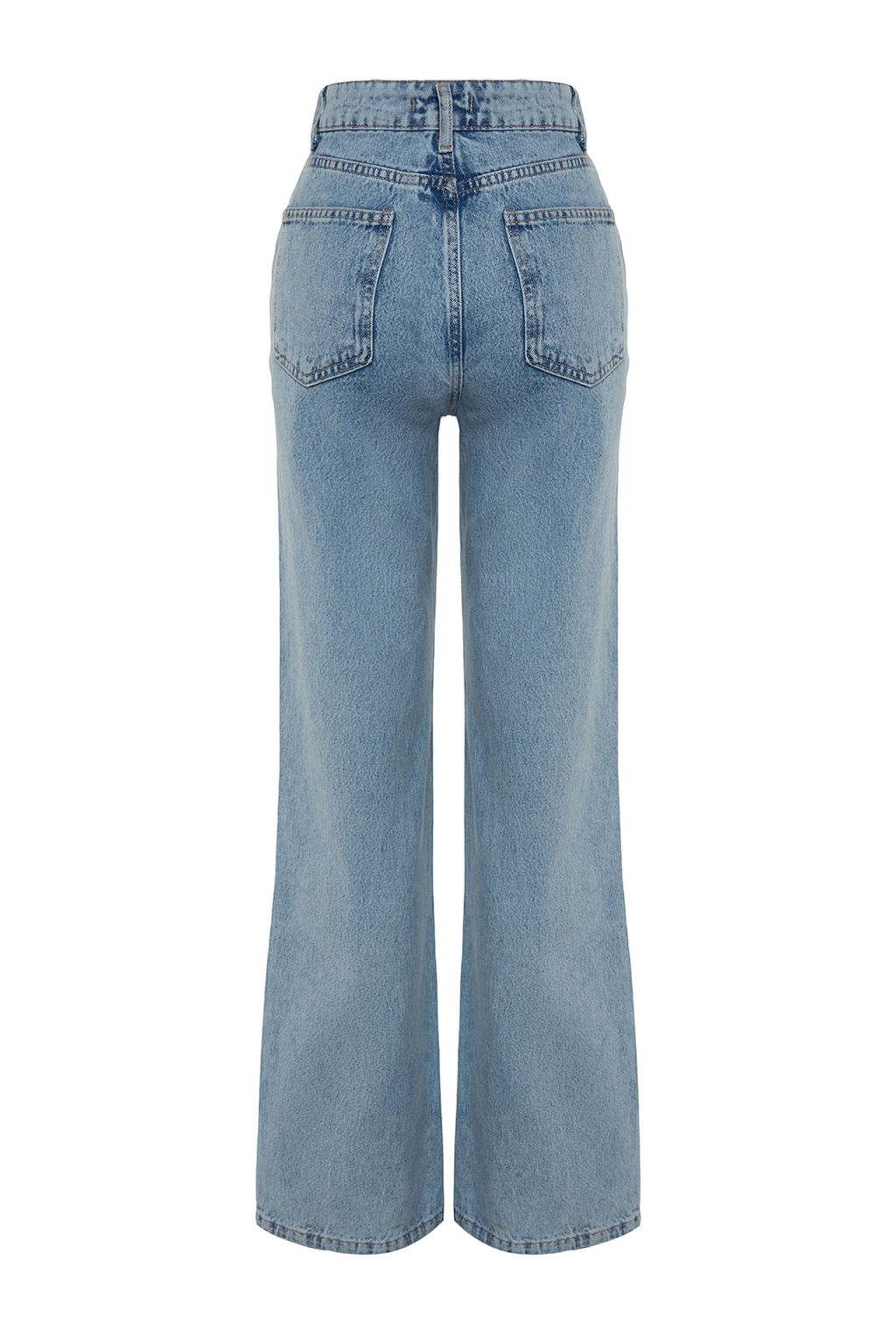 Ac?k Mavi Yuksek Bel Genis Paca Wide Leg Jeans TWOAW24JE00074