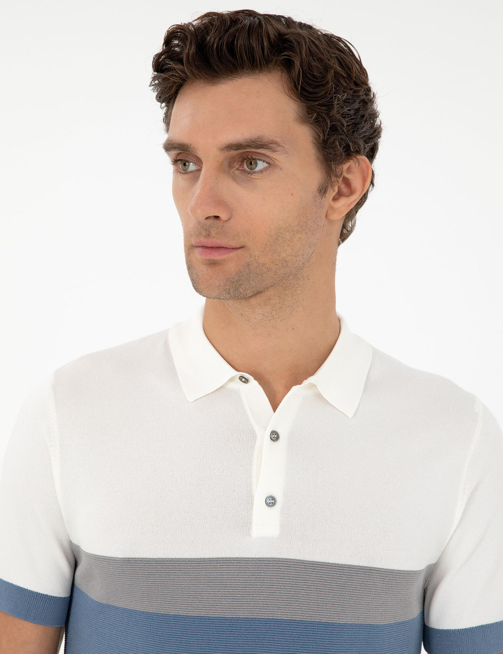 Mavi Slim Fit Polo Yaka Keten Kar___ml_ Triko T-shirt