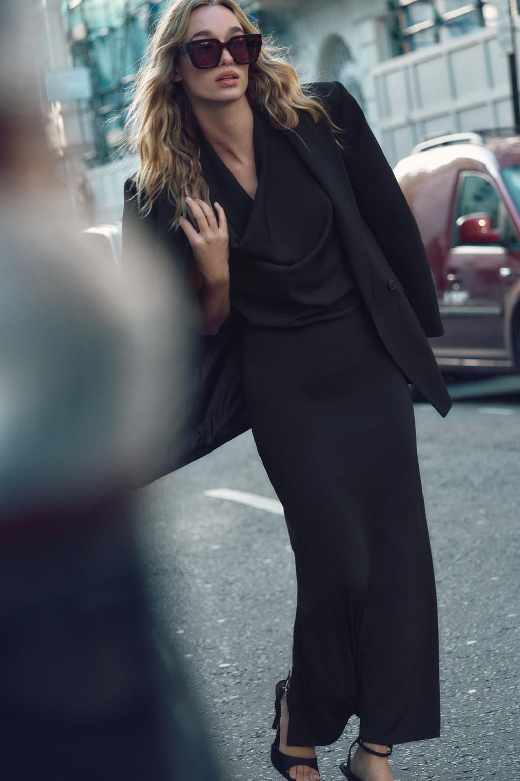 OVERSIZE DOUBLE-BREASTED BLAZER - Zara фото 14