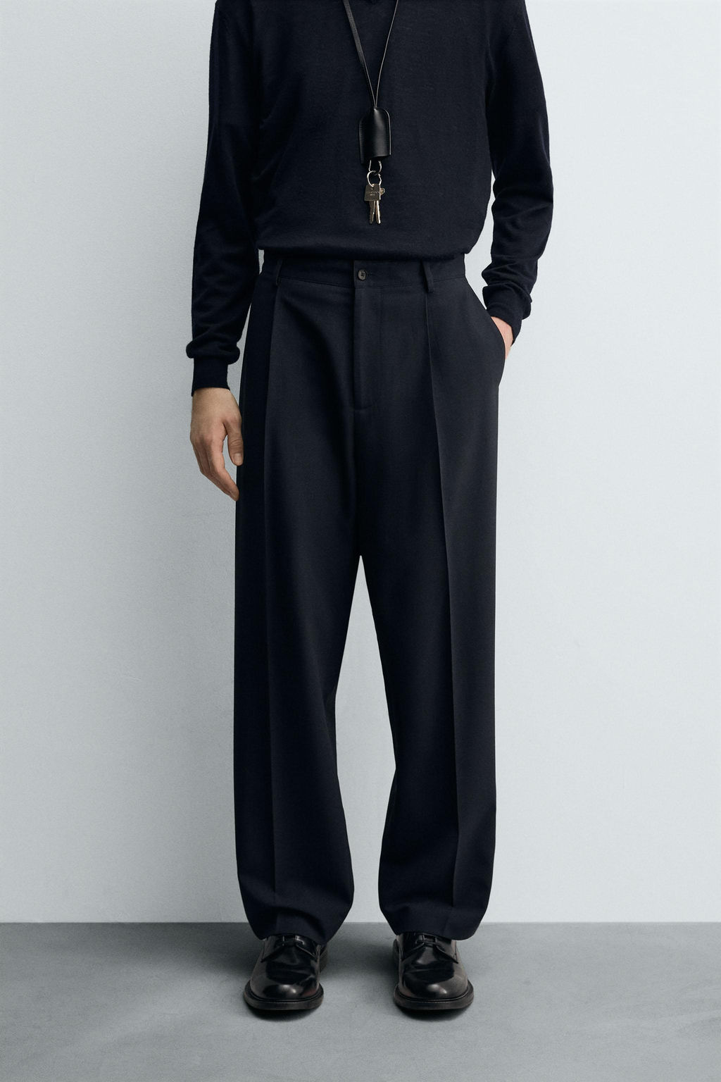 STRIPED SUIT TROUSERS