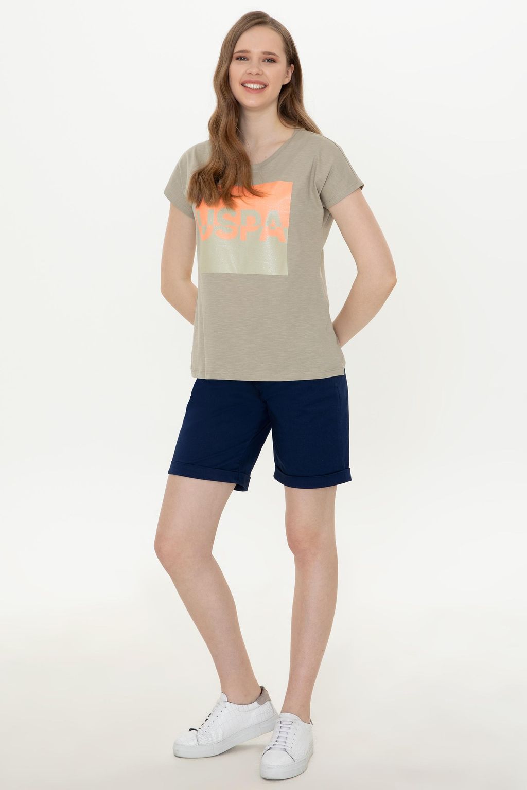 U. S. Polo Assn Женские темно-синие плетеные бермуды-капри - U.s. polo assn фото 8