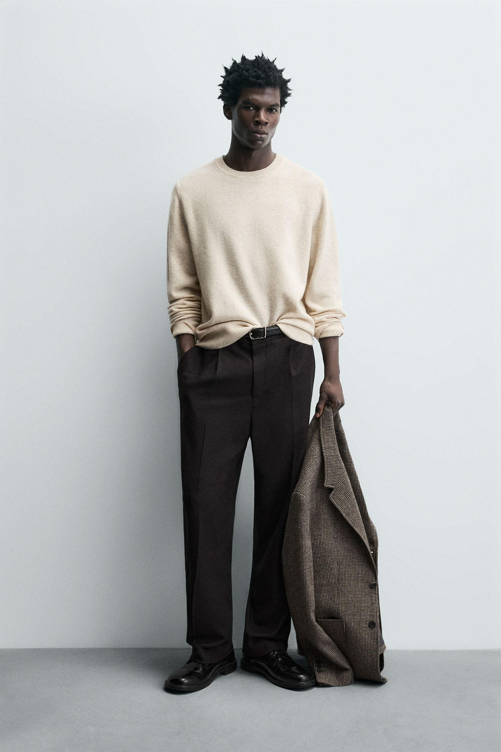 REGULAR FIT WOOL BLEND JUMPER