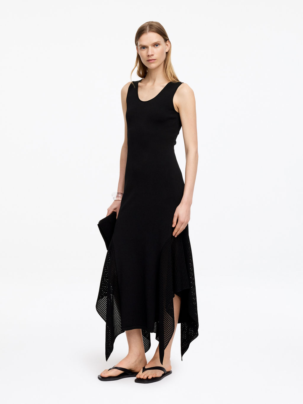 Vestido de punto drapeado - H&m фото 7