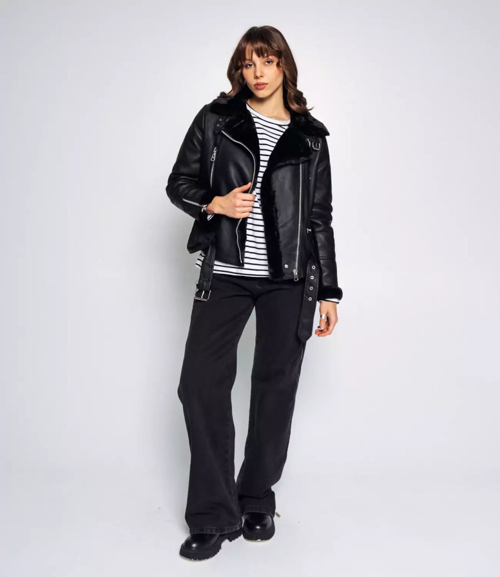 Куртка-дублёнка #КТ908 (3), чёрный