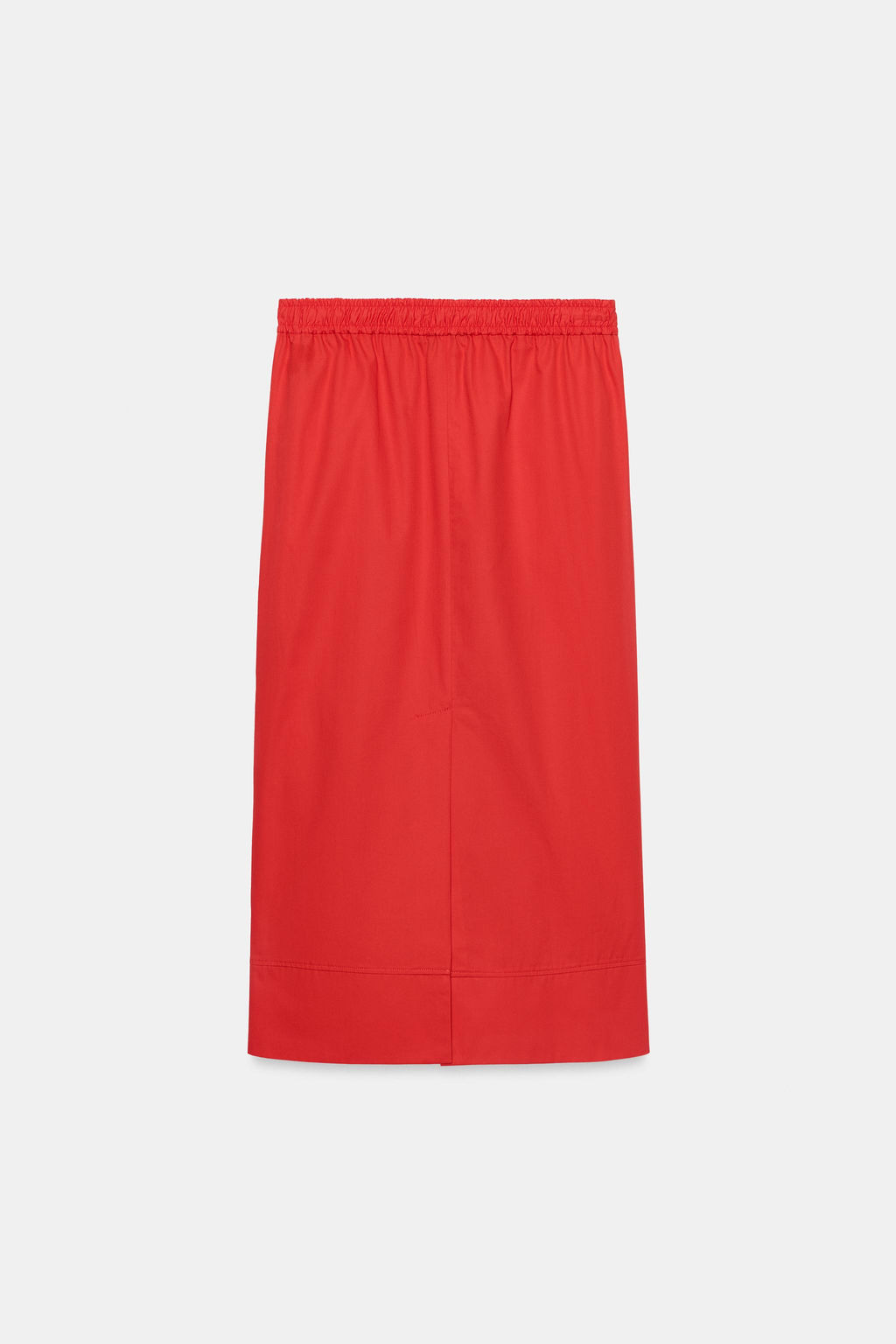 FALDA MIDI POPEL?N ZW COLLECTION / Rojo - Zara фото 5