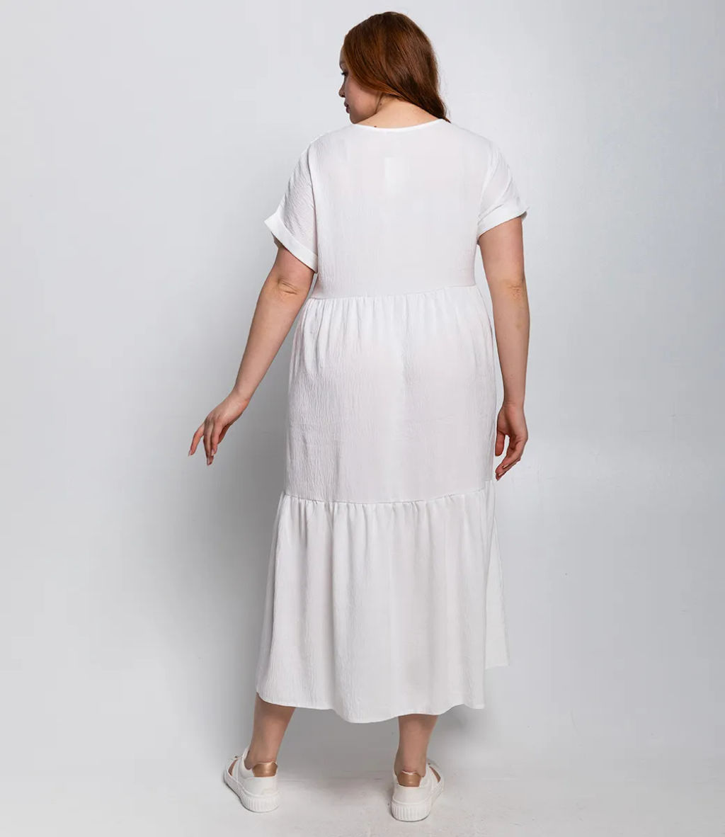 Платье #ОБШ1494, белый
