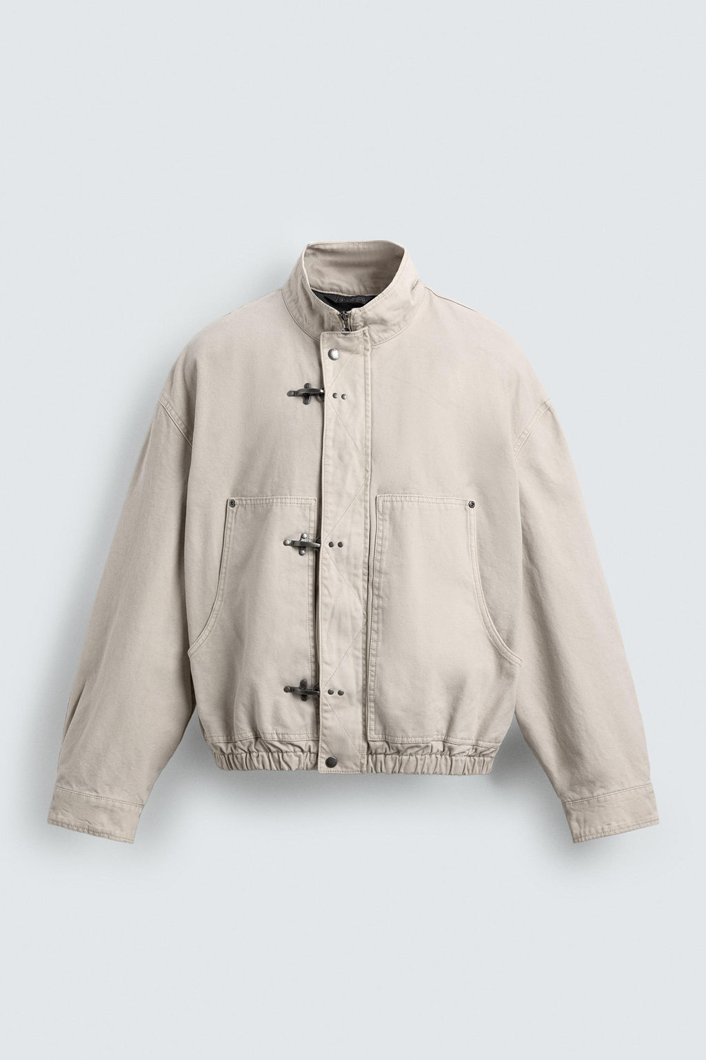 CROPPED FIT FIREMAN CLASP JACKET - Zara фото 17