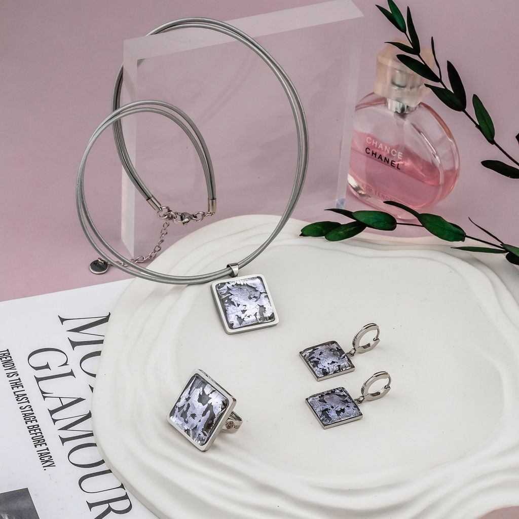 Серьги из муранского стекла LILAC LS3545