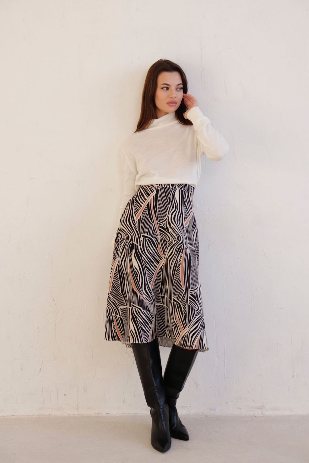 Юбка А-силуэта с принтом - Martichelli фото 48
