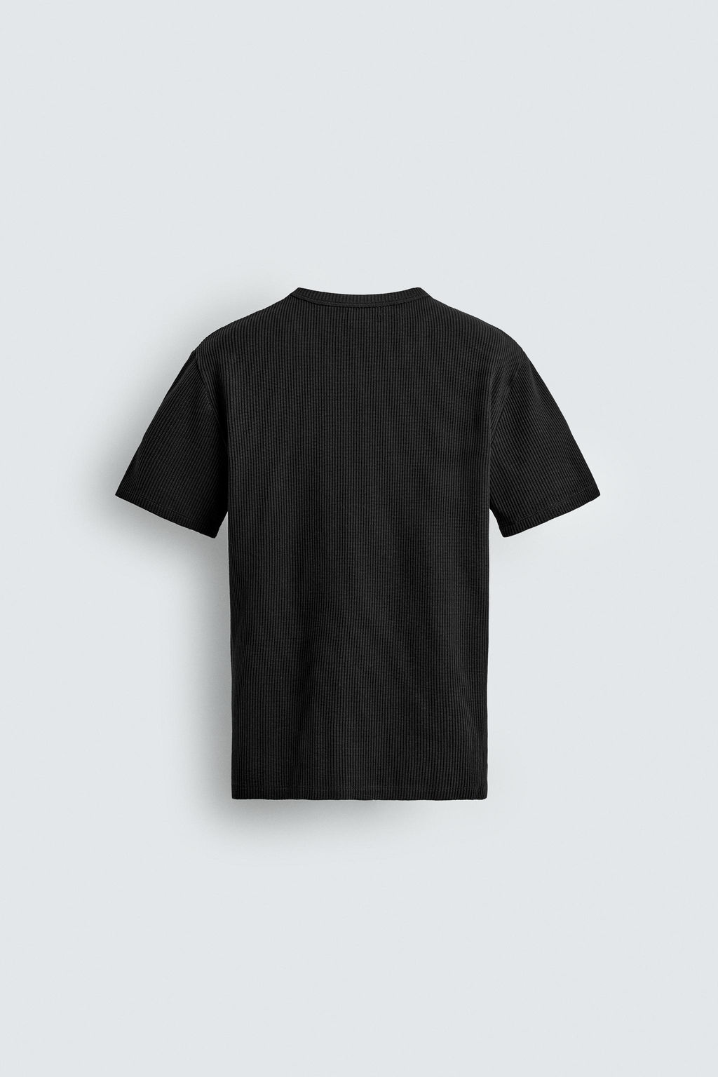 CAMISETA PUNTO SLIM FIT ESTRUCTURA / Negro - Zara фото 8