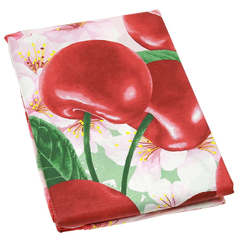 Пододеяльник на пуговицах Евро Макси Коллекция Лето. Вишня 240х215см, бязь Комфорт 121г/м2, хлопок 100%, упаковка классическая ПВХ 28х41см, Домашняя мода (Россия)  фото 2