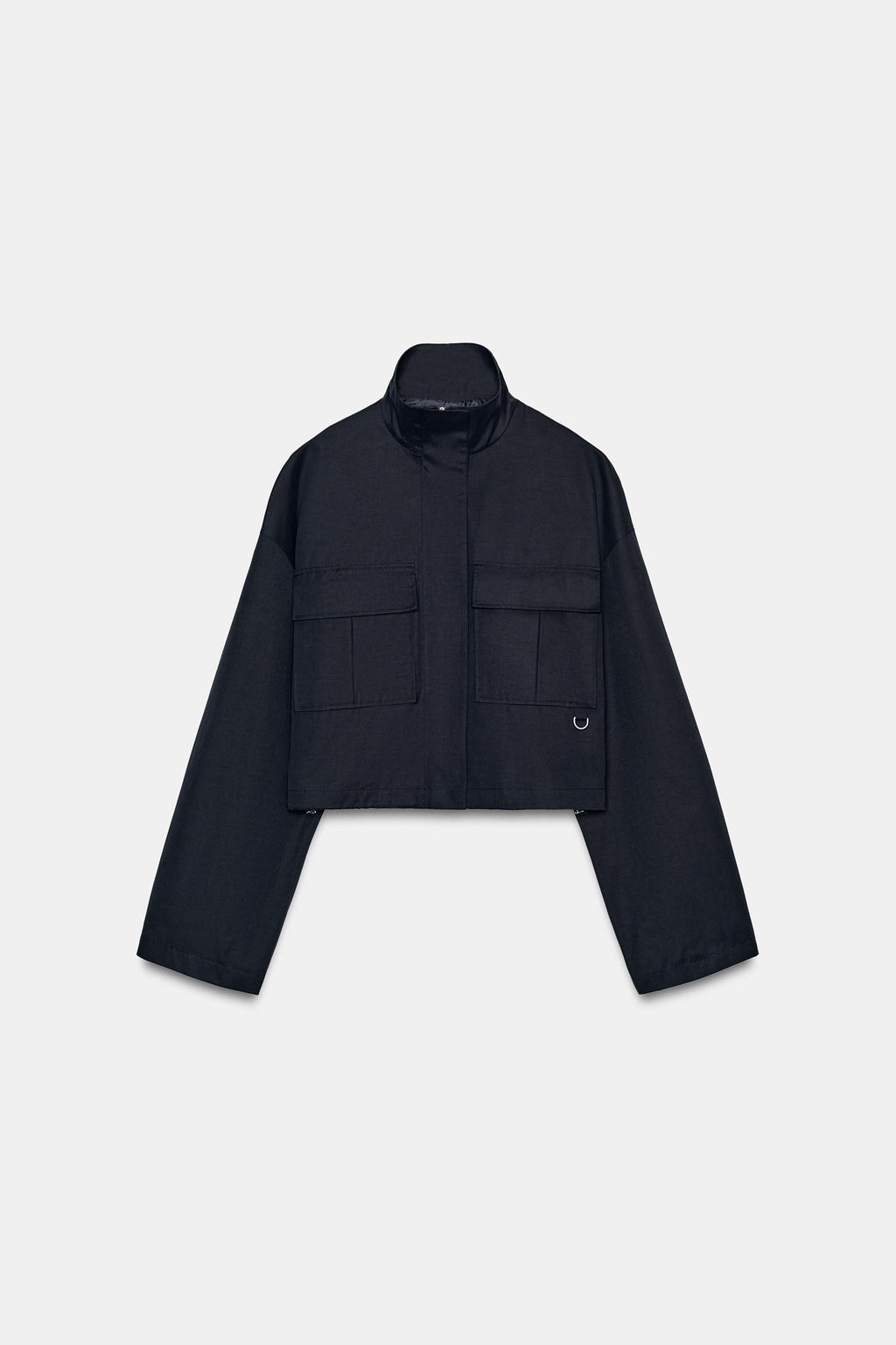 CHAQUETA CORTA CUELLO SUBIDO / Marino