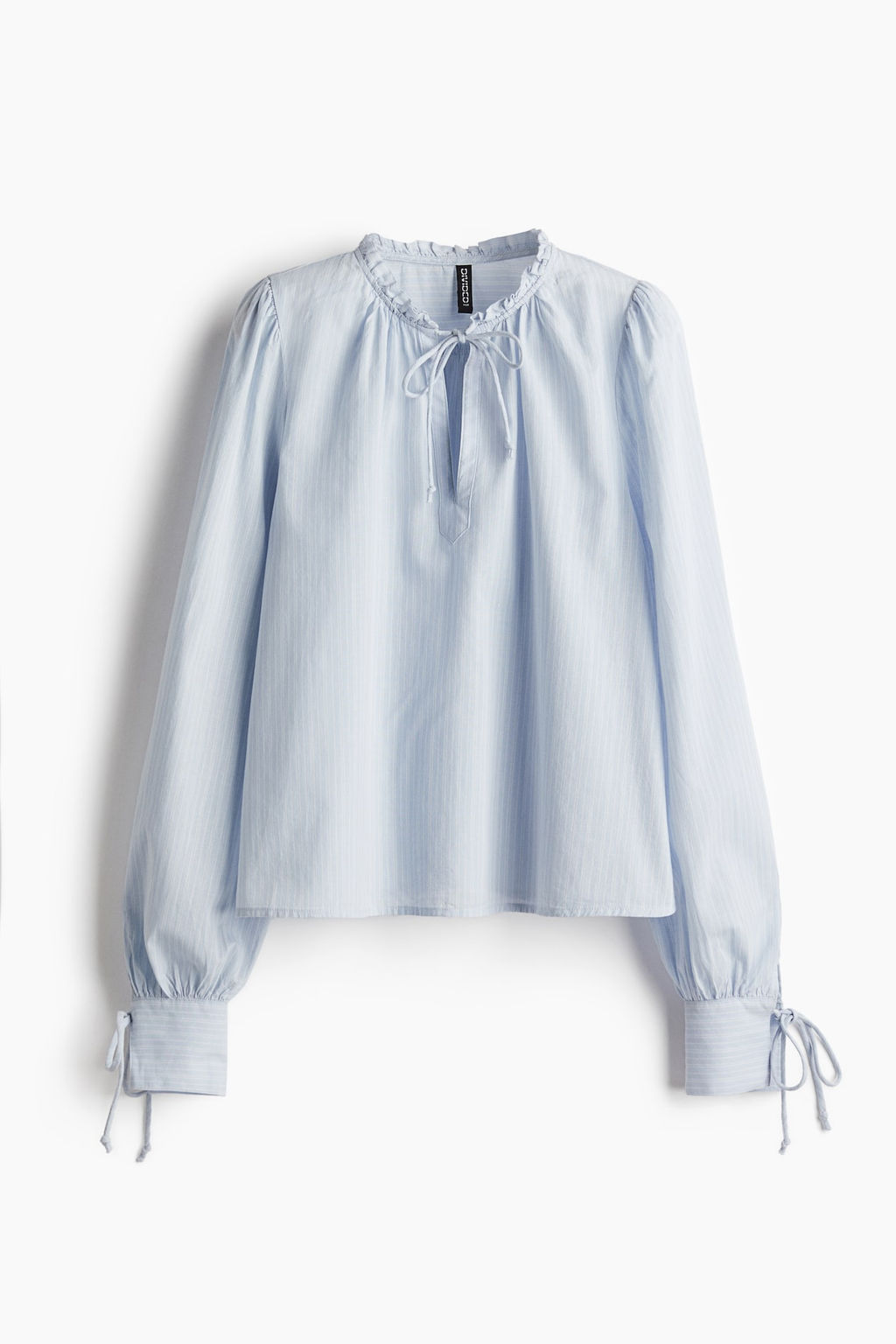 Blusa de algodon con lazadas - H&m фото 5