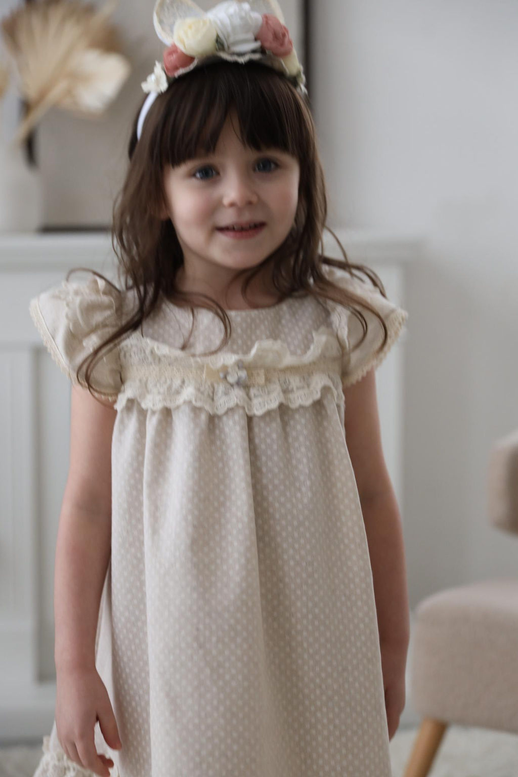 Платье для девочки Л 22-3 Веснушка горошек